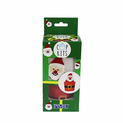 Pack de 6 cup kit emoji père noël - Sucre