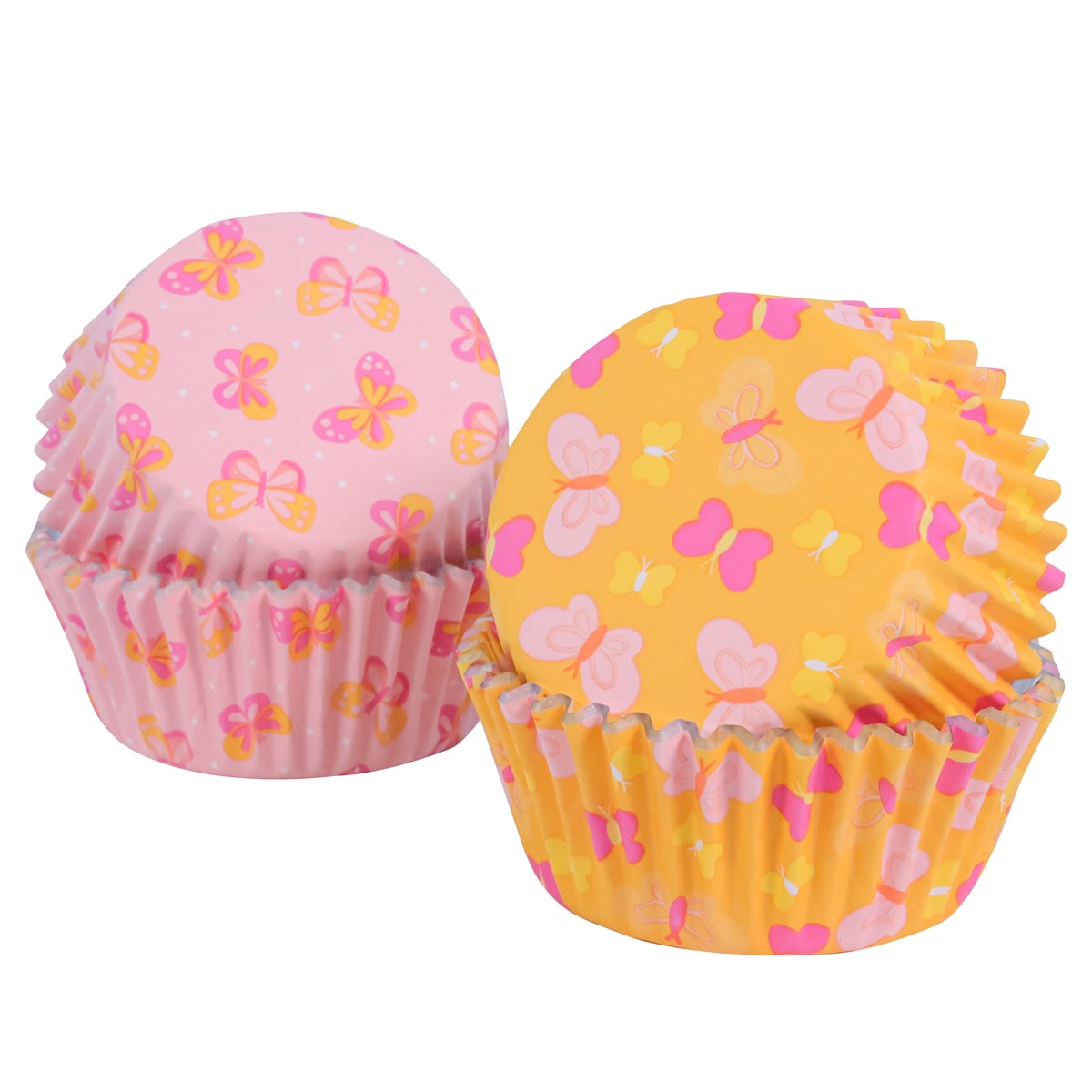 Set de 60 mini caissettes à cupcakes pour Pâques &quot;Papillons&quot;- Aluminium