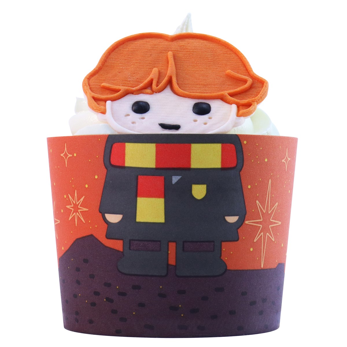 Kit de 6 Décorations pour Cupcakes &quot;Harry, Ron et Hermione&quot;