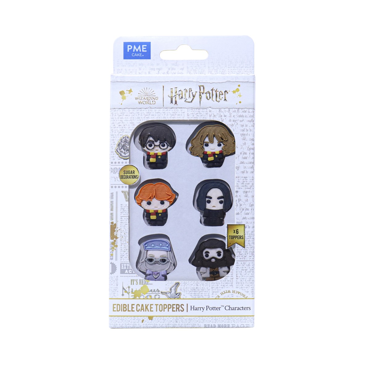 Pack 6 Toppers de Cupcakes Comestibles Personnages d&#39;Harry Potter