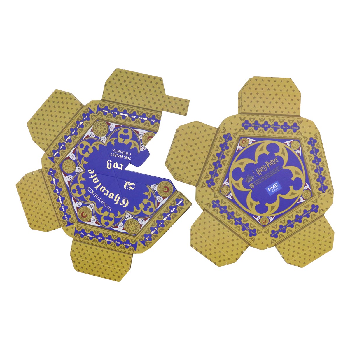 Pack de Moules, cartes de collection et boîtes pliables pour Chocolat Harry Potter "Grenouille de Honeyduke's"