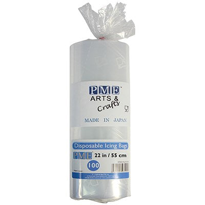 Paquet de 100 Poches à douille Jetable Transparente 55cm - Polyéthylène