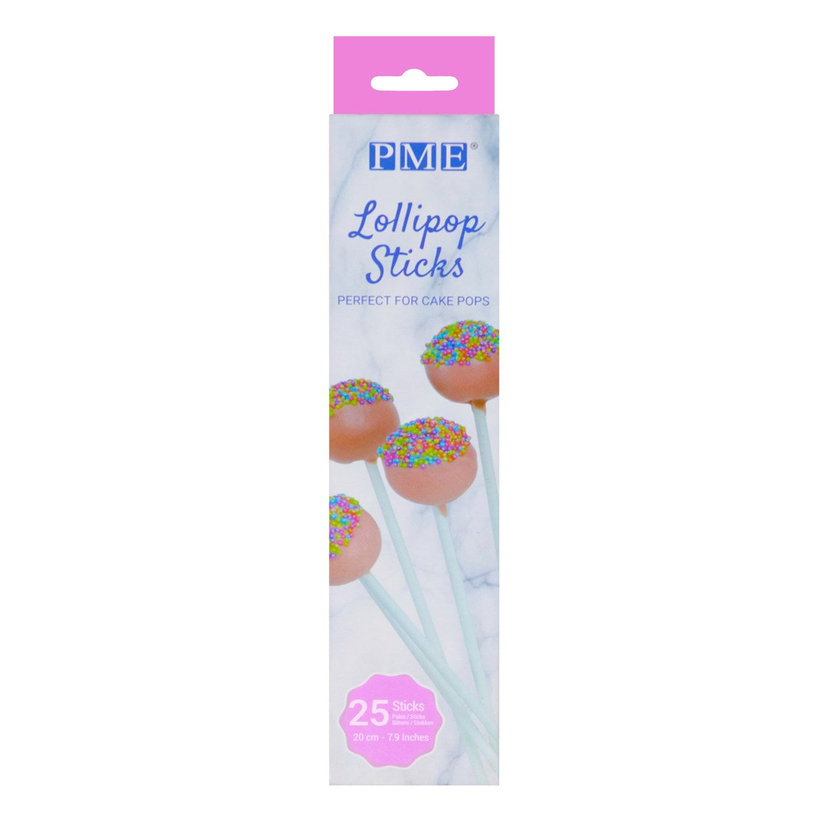 Bâtonnets de sucettes 25 pièces (20cm) - PME