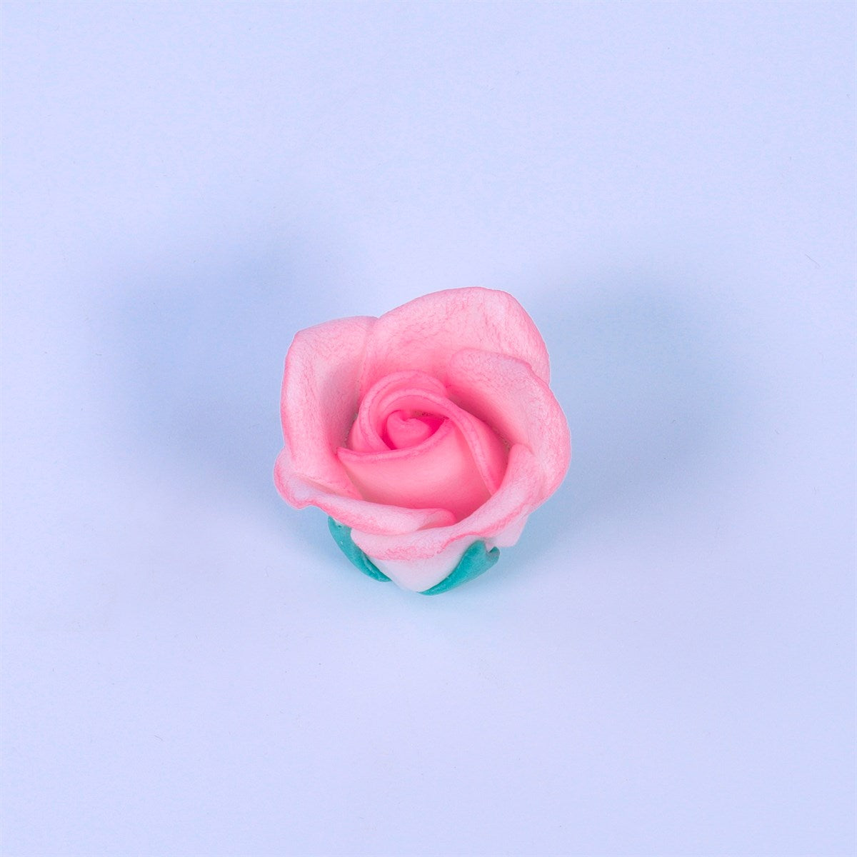 Lot de 8 décorations roses en sucre blanc 32mm
