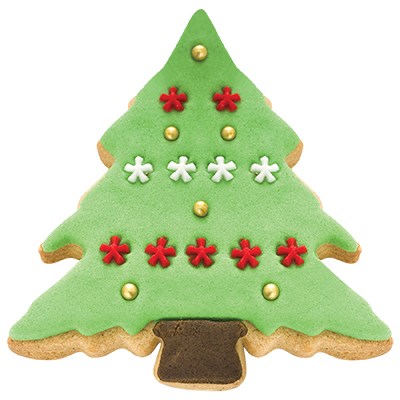 Ensemble de 2 emporte-pièces Cookie &amp; Cake Sapin de Noël - Acier inoxydable